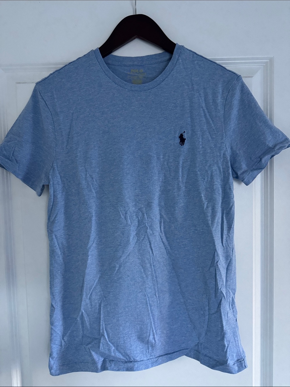 GU Polo Ralph Lauren Blue Logo Short Sleeve Shirt S